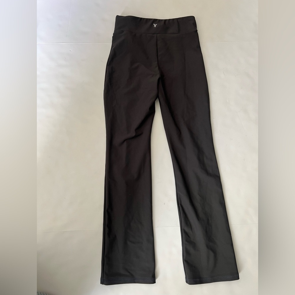 OLD NAVY High-Waisted PowerSoft Flared Split-Hem Performance Leggings Girls 10 - Picture 9 of 12